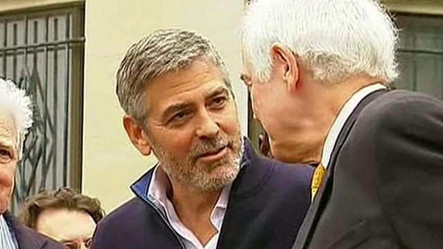George Clooney arrested in Washington protest