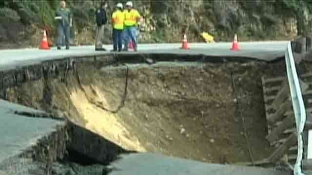 Massive Chunk of CA Highway Collapses