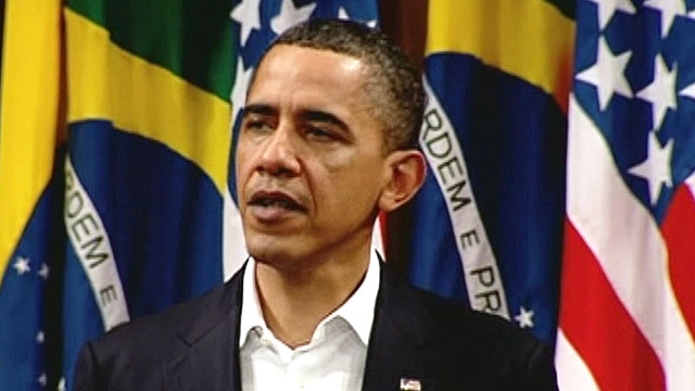 Obama in Brazil, Focused on Libya
