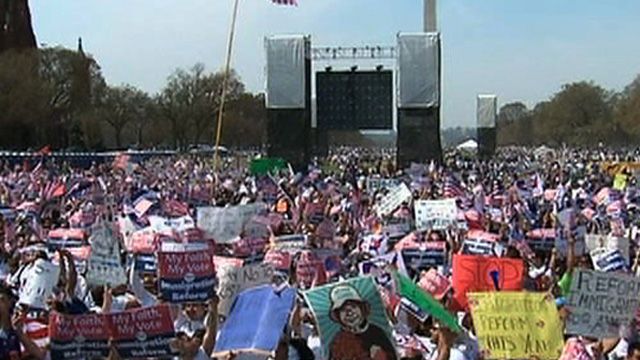Thousands Gather for Immigration Rally
