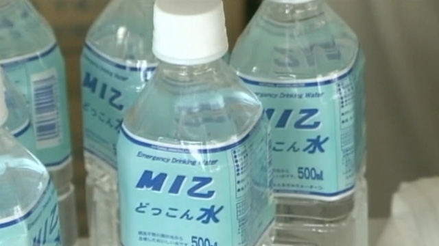 Bottled Water Delivered to Families in Japan