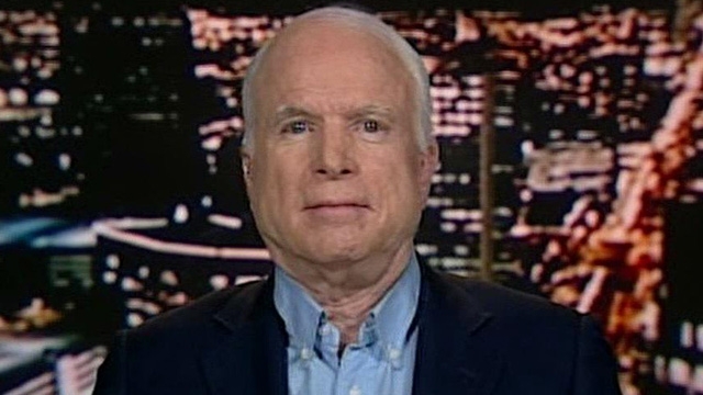 McCain Wants Obama to Oust Qaddafi, Part 1
