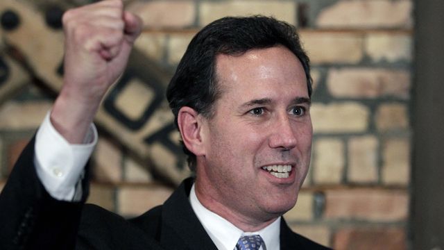 Crucial win in battle of the bayou for Rick Santorum