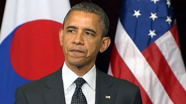 Obama pushes for peace during a visit to South Korea