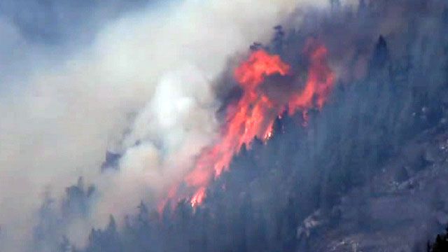 Series of wildfires burn across Colorado