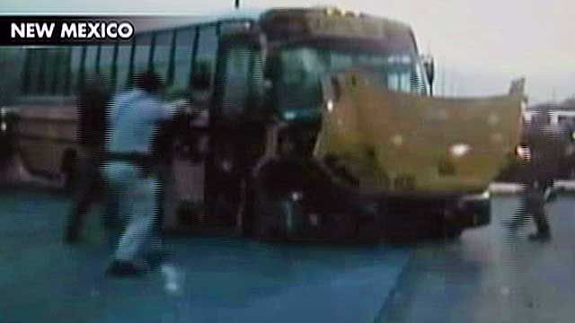 Police Chase Down Stolen Bus