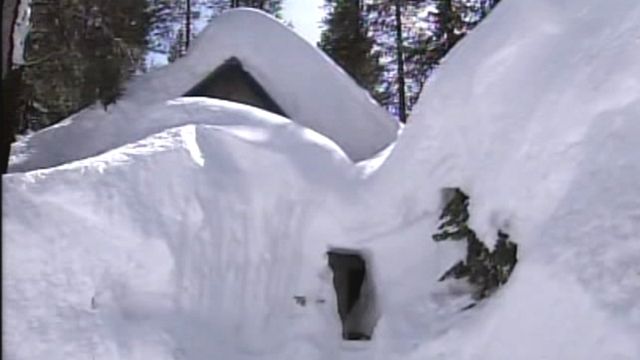 Spring Snow Storm Buries California Homes