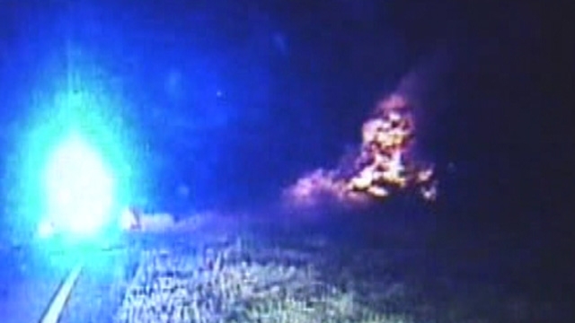 Cop Pulled From Burning Squad Car