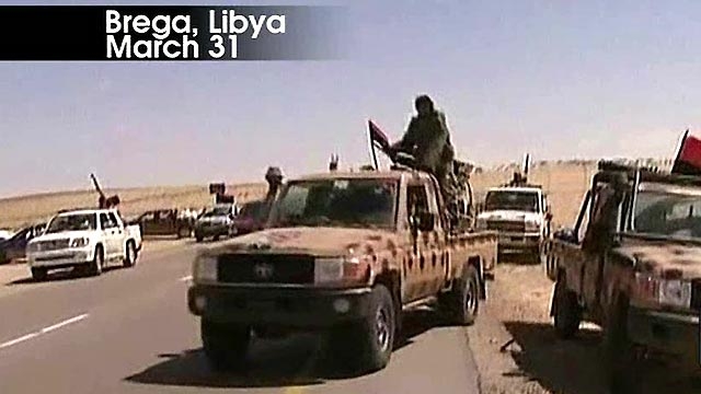 Libyan Rebels on the Run