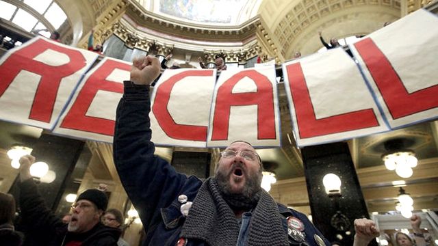 Wisconsin recall campaign overshadows GOP primary