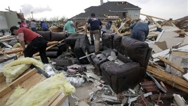 Cleaning up after Texas tornadoes