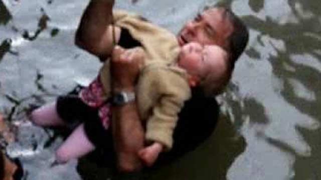 Father Jumps into River to Rescue Two-Year-Old