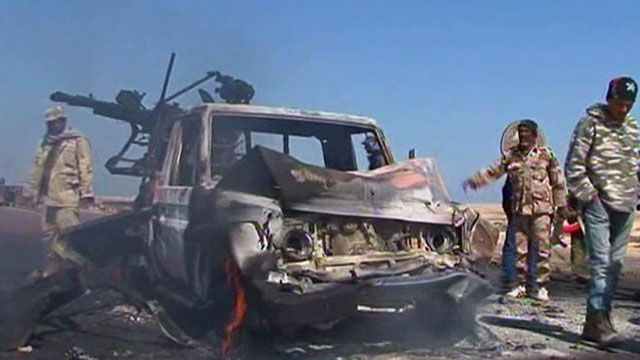 Rebels Forces Under Heavy Fire in Libya