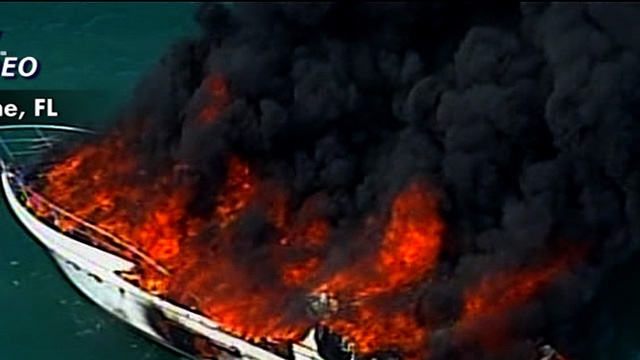 Boat Goes Up in Flames