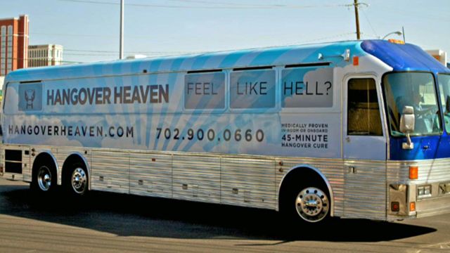 'Hangover Heaven' buses deploy in Las Vegas