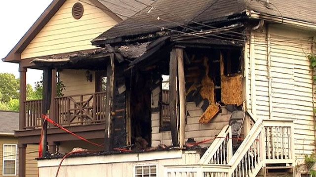 Family returns from party to find home on fire