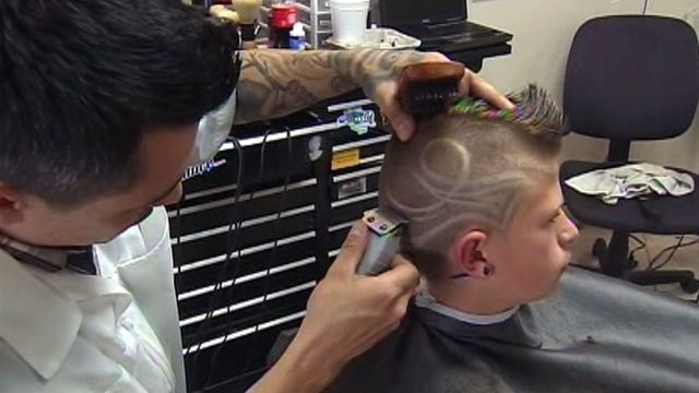 California barber creates work of art