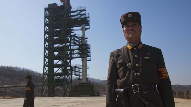 North Korea rocket ready for launch