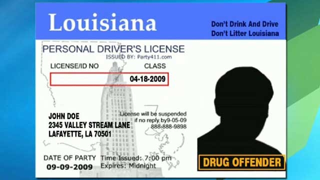 Drug Offender Drivers Licenses?