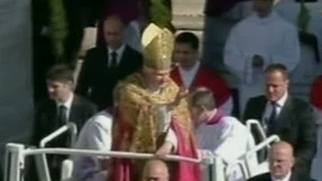 Pope Benedict XVI Celebrates Palm Sunday