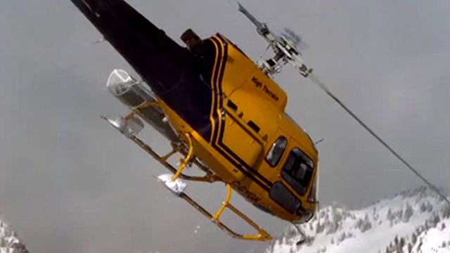 Daredevil heli-ski pilots brave treacherous conditions