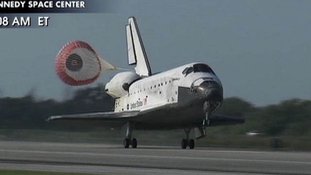 Shuttle Discovery Lands Safely