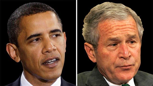 When will the White House stop blaming President Bush?