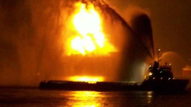 Workers Still Missing After Oil Rig Explosion