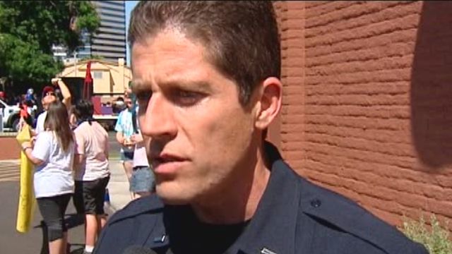 Arizona police officers allowed to march in gay pride parade