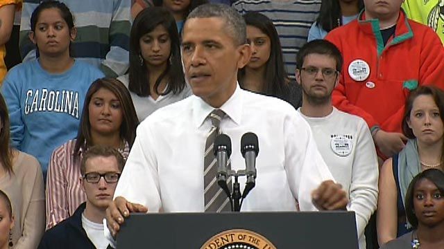 Obama talks about being poor in college
