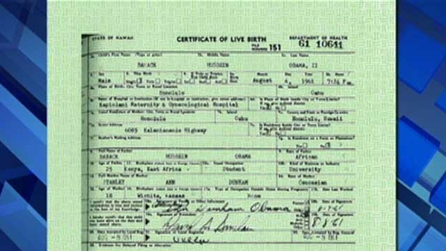 WH Releases Obama's Birth Certificate