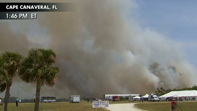 Brush Fire at Kennedy Space Center