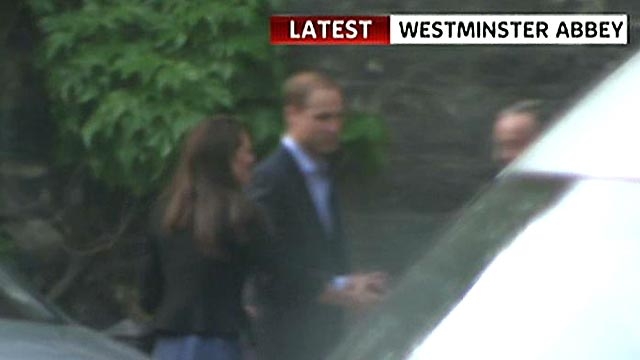 William and Kate Arrive for Royal Rehearsal
