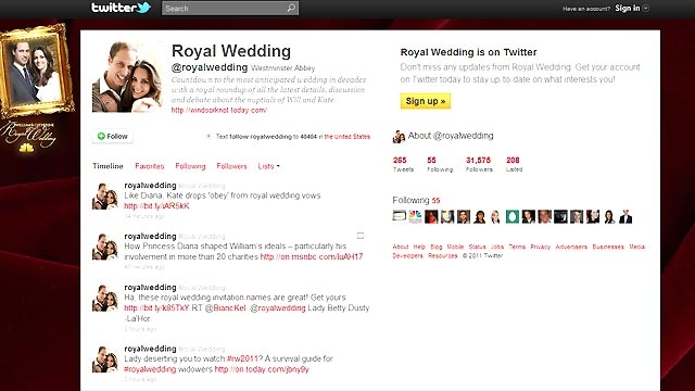 Twitter and Facebook Gear Up for Royal Wedding