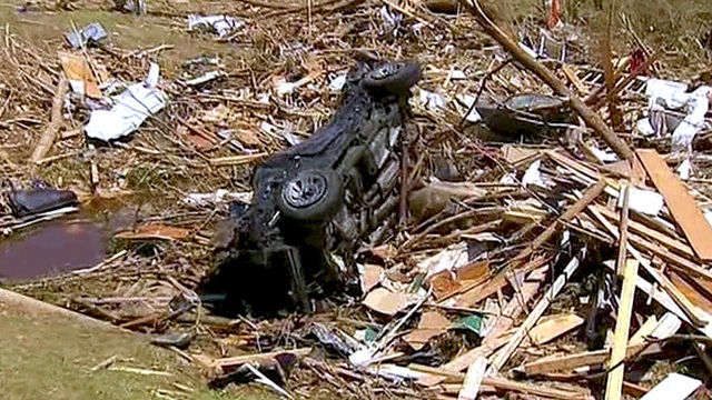 Aftermath of Deadly Tornadoes in South