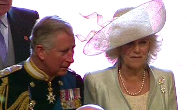 Prince Charles, Camilla Arrive at Abbey