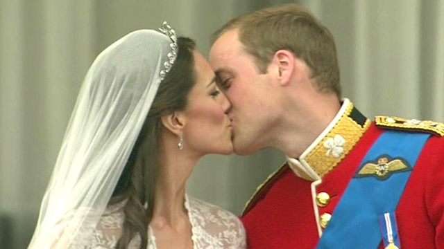 William and Kate Share First Kiss