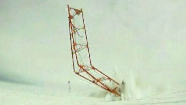 Alaska's Tallest Structure Crumbles to Ground