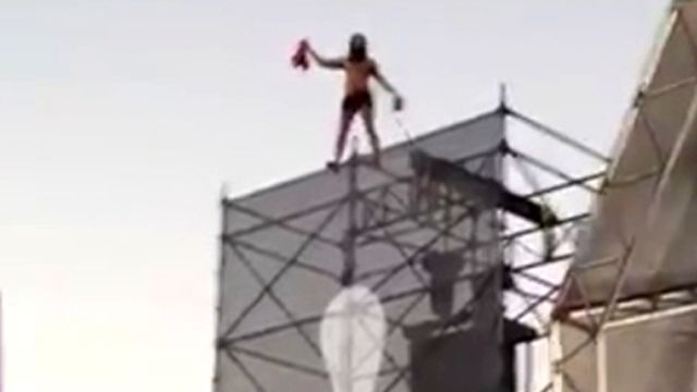 Drunk reveler survives 65-foot fall at music festival