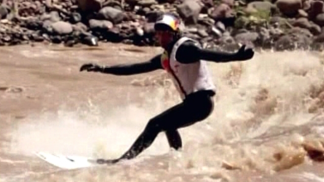 Peruvian River Surfer