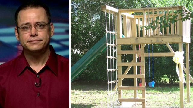 Army captain sued over kids' swing set