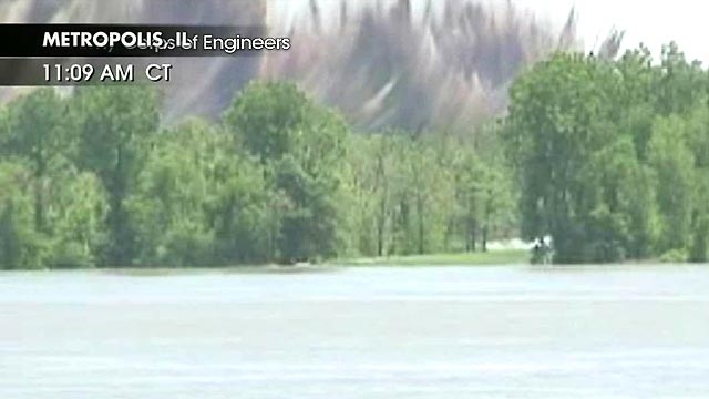 Levees Blasted to Relieve Flooding Pressure