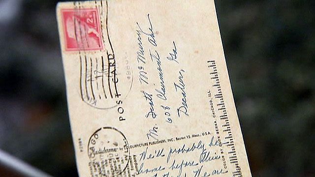 Postcard arrives 55 years later
