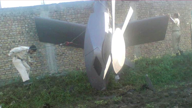 Damaged U.S. Stealth Chopper in Pakistani Hands