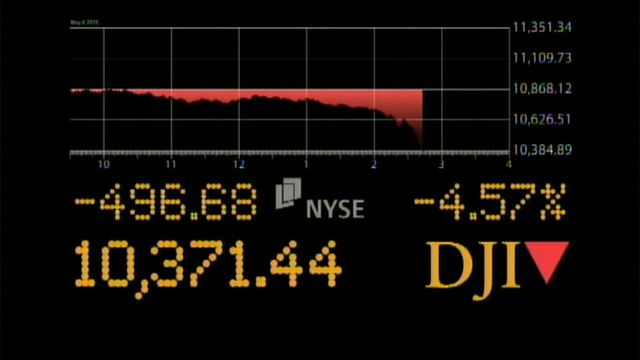 Dow Drops Almost 1,000 Points