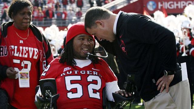 Paralyzed Rutgers football player signed by Tampa Bay