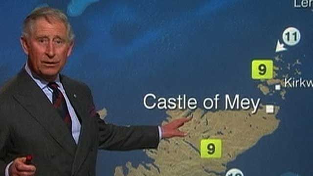 Prince Charles Delivers Weather Forecast