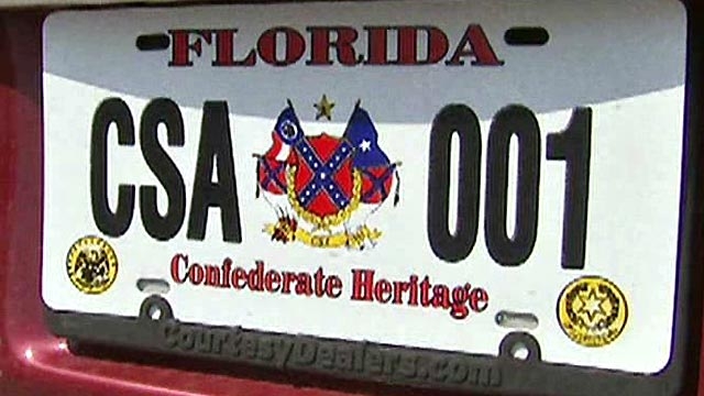 Critics Slam Confederate Flag on License Plates
