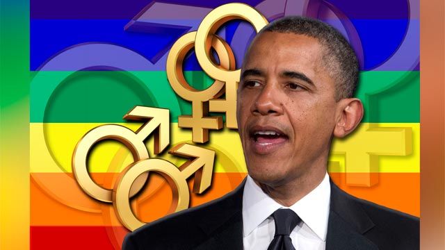 Obama touts gay-marriage stance