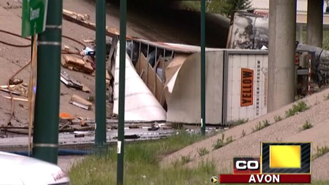 Across America: Semi-truck plunges off overpass near Denver